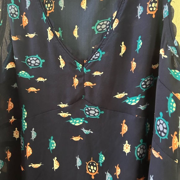 Anthropologie sea turtle tank top 4 - Picture 2 of 4